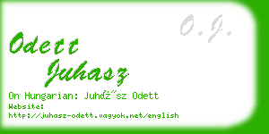 odett juhasz business card